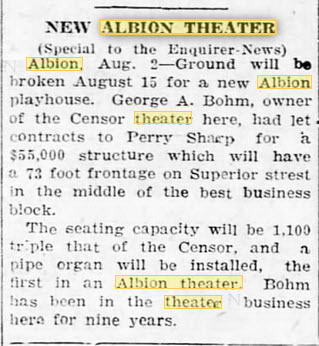 Bohm Theatre - 03 AUG 1924